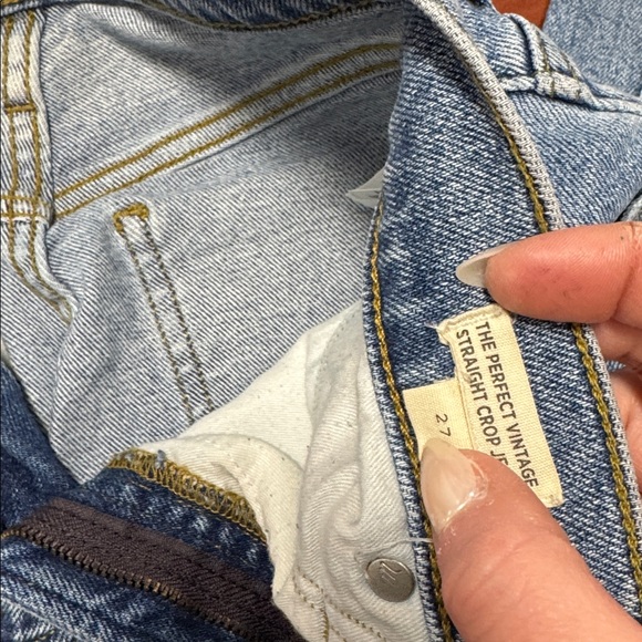Madewell. Perfect vintage straight crop jean size 27 // 010226 - Picture 2 of 2